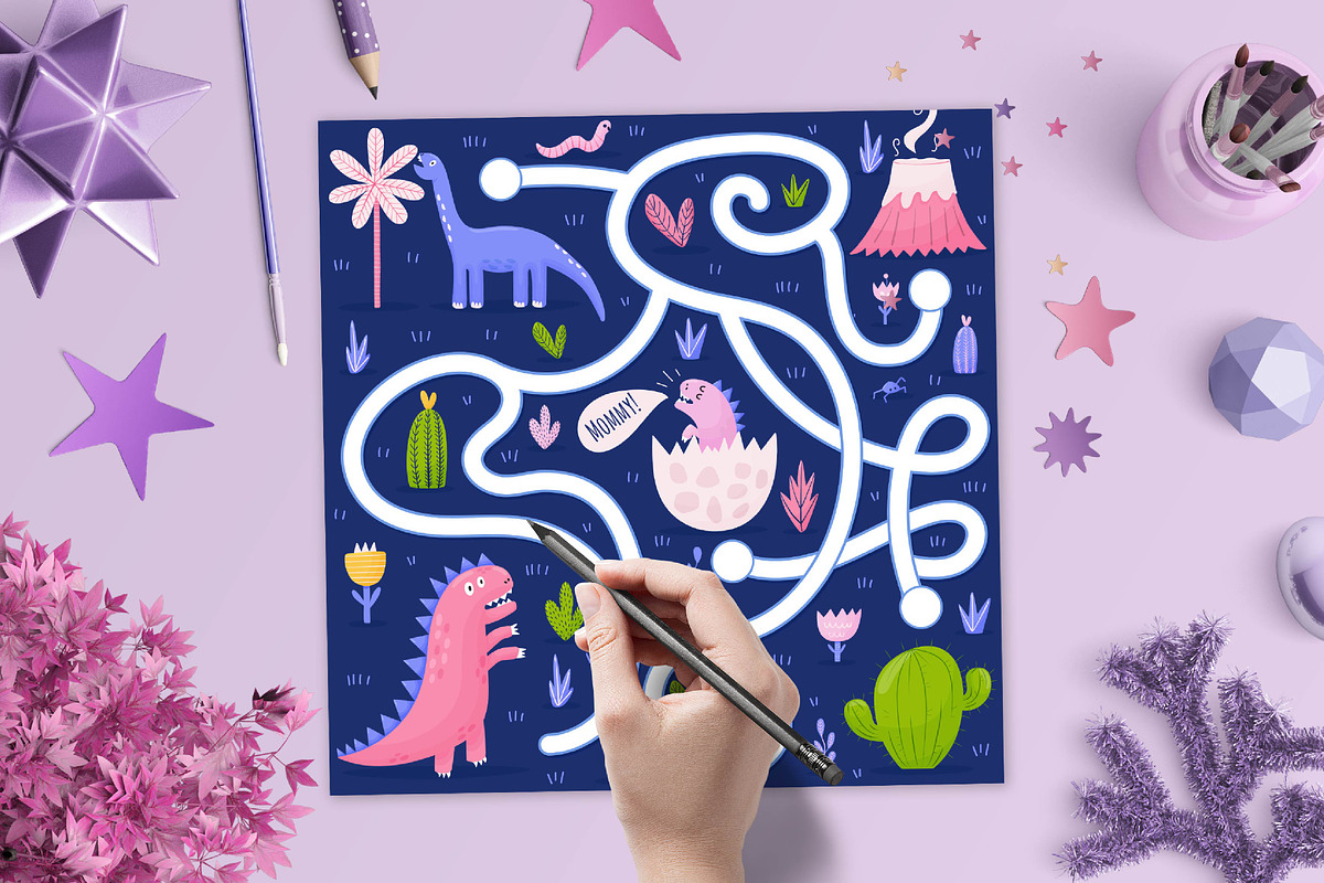 Activities for Kids Big Collection, an Animal Illustration by Gulnara Sabirova (Photo 10 of 15)