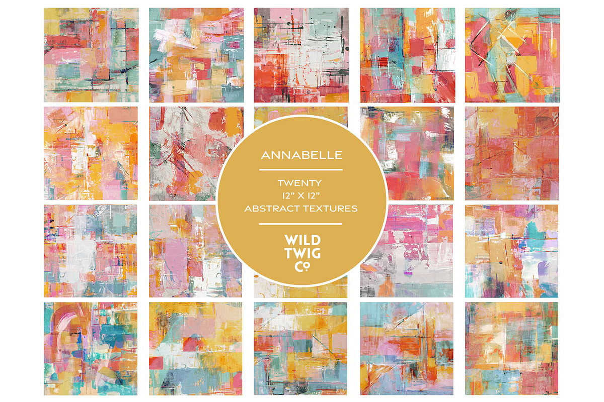 Annabelle Abstract Paint Textures, a Texture Graphic by Wild Twig Co (Photo 1 of 6)