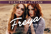 Freya Portrait Action for Photoshop, an Action Add-On by Presetrain Co. (Thumbnail 1 of 9)