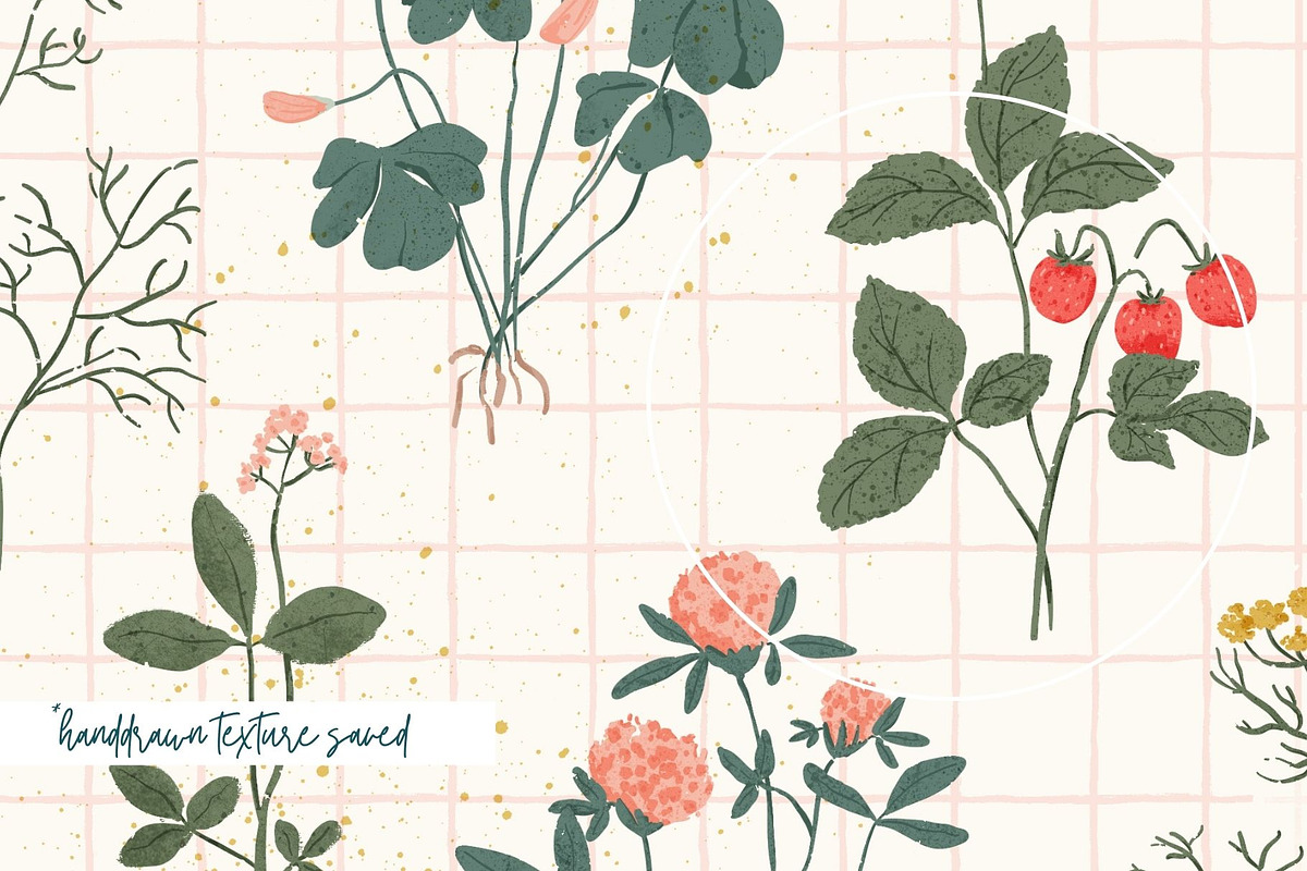 Cottage Garden. Floral & bows, a Pattern Graphic by PaperJamLab (Photo 7 of 13)