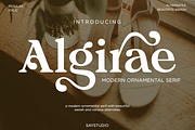 Algirae - Modern Ornamental Serif, a Serif Font by Say Studio (Thumbnail 1 of 10)