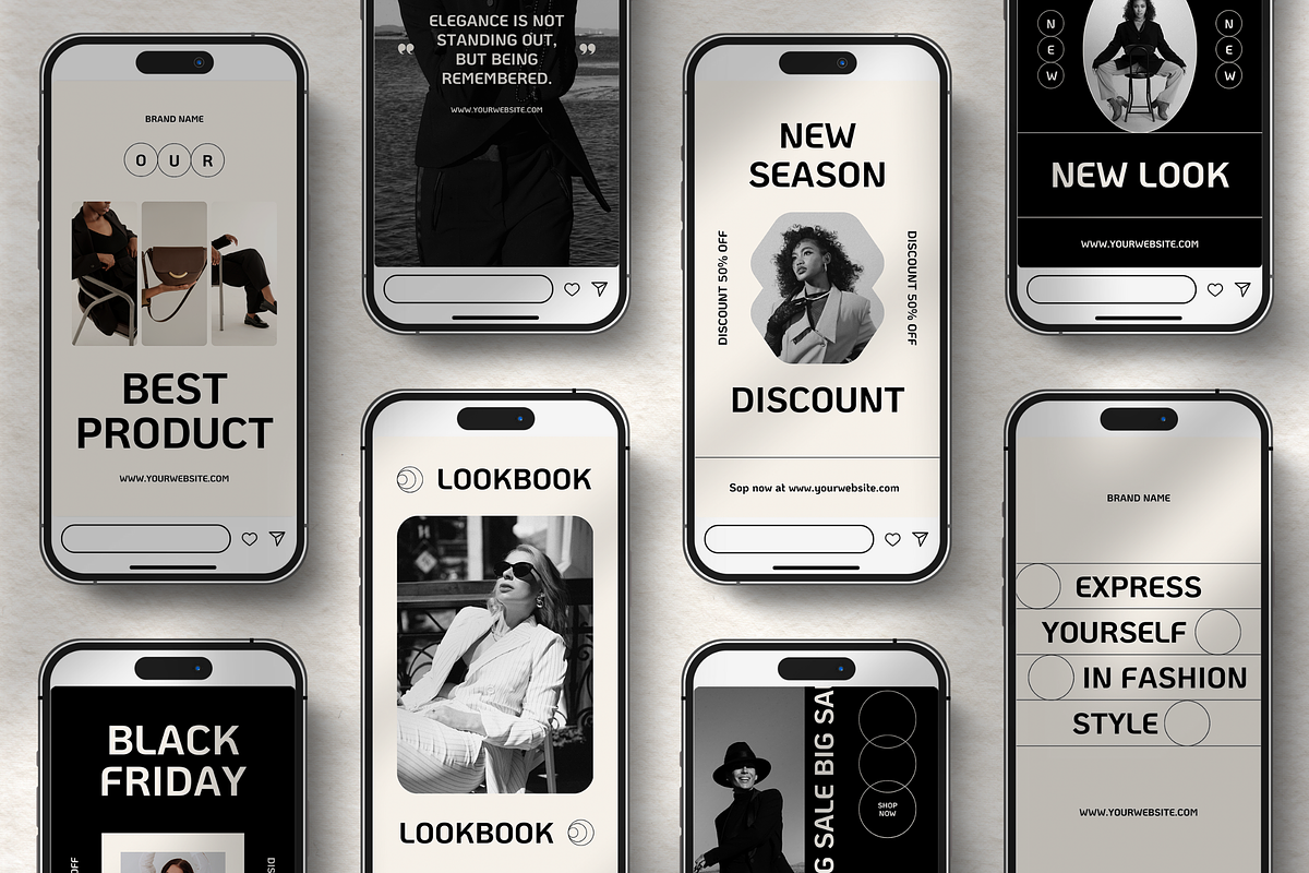 120 Fashion Brand Instagram Template, a Social Media Template by Branding Victory STD (Photo 6 of 10)
