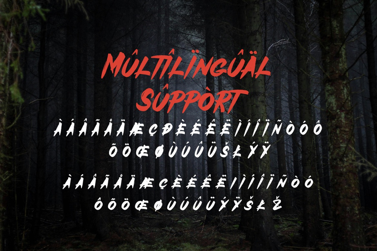 Tonight Wacres - Horror Brush Font, a Font by Dhabee (Photo 5 of 10)