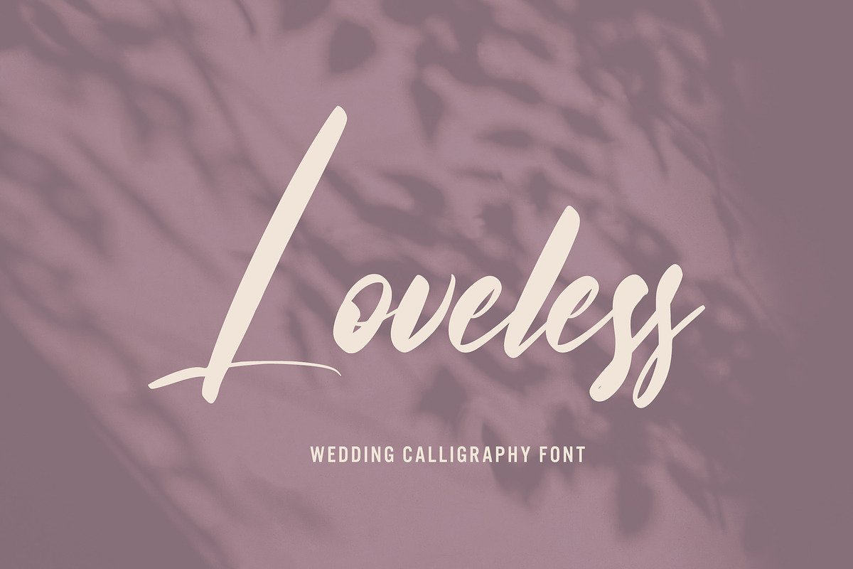 Loveless - Wedding Calligraphy Font, a Script Font by Arendxstudio (Photo 1 of 7)
