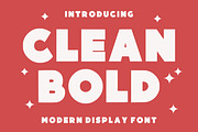 Clean Bold – Modern Bold Font, a Sans Serif Font by Limited.studio (Thumbnail 1 of 5)
