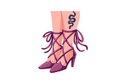 Women's legs in shoes set, a Person Illustration by PaperTrident (Thumbnail 7 of 12)