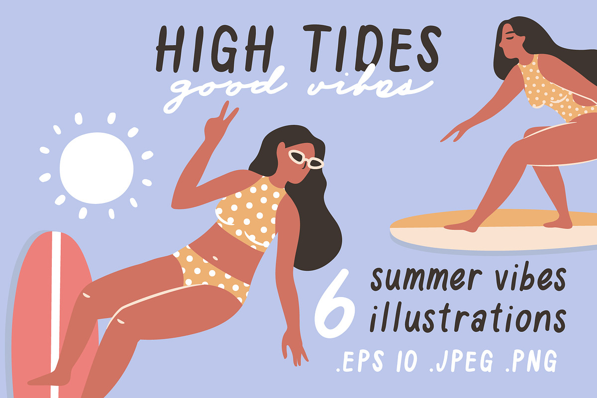 Summer Vibes illustration v.2, an Illustration by Nastya Tkachova (Photo 1 of 7)