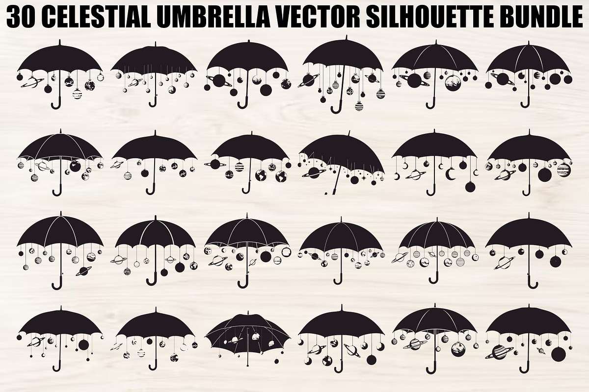 Celestial Umbrella Bundle, an Illustration by yasushie (Photo 1 of 31)