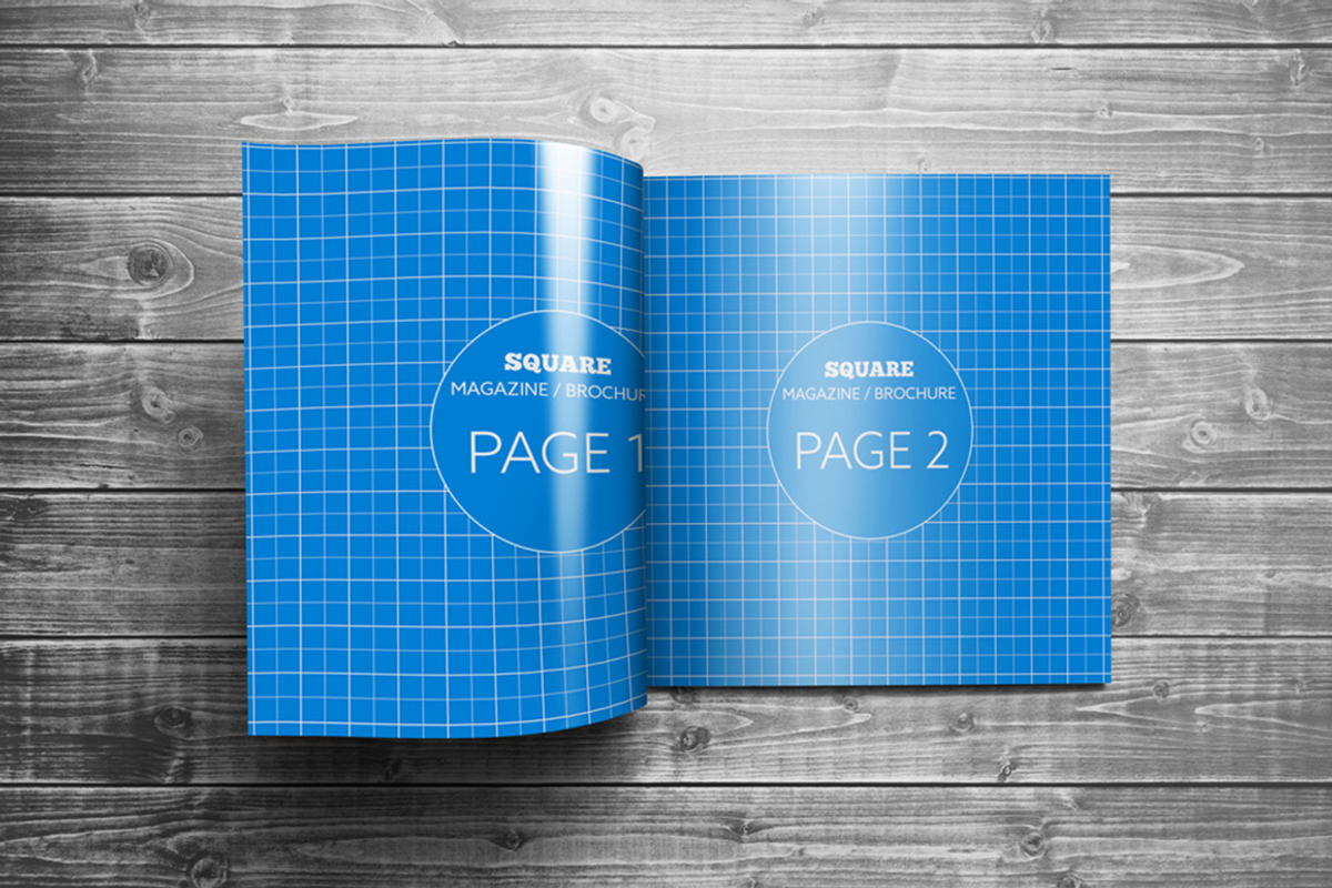Square Magazine / Brochure Mock-Ups, a Print Template by Kongkow (Photo 2 of 7)