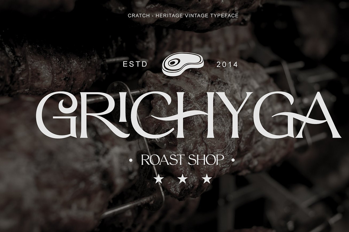 Kratos - Modern Logo Font, a Serif Font by Luna Shop (Photo 4 of 9)