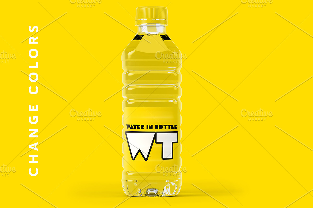 Photoshop Bottle Mockup PSD, a Packaging Mockup by LESZ Design (Photo 6 of 7)