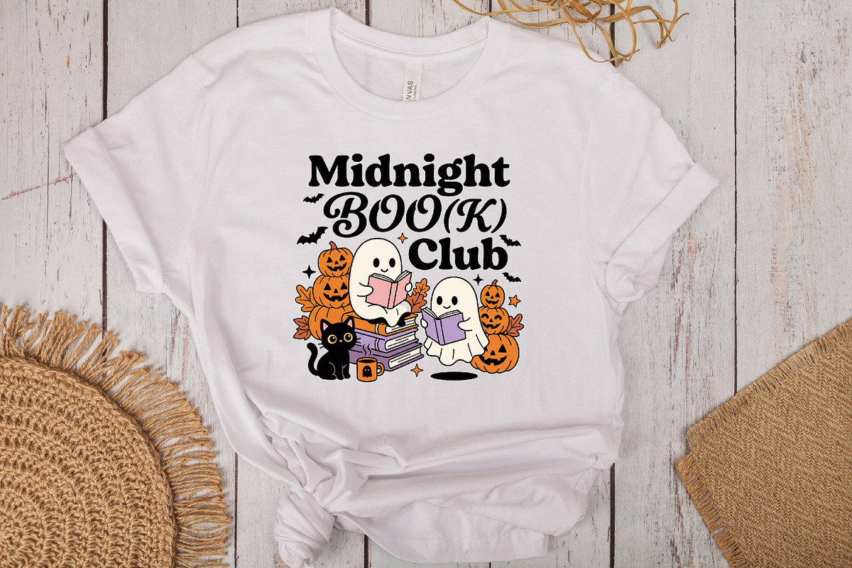 Halloween Book Club PNG, a Work Illustration by CraftArtStudio (Photo 3 of 4)