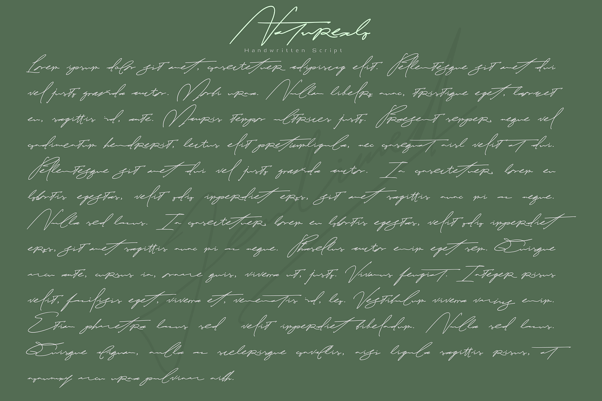 Naturealo | Handwritten Script, a Script Font by Mozyen Studio (Photo 10 of 13)