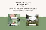 Green Quote Instagram Templates, a Social Media Template by DesignbySamVN (Thumbnail 5 of 6)