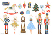Watercolor Nutcracker Clipart Set, a Decorative Illustration by RhianAwni (Thumbnail 4 of 4)