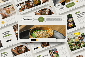 Food Keynote Template, a Presentation Template by YossyOneStd