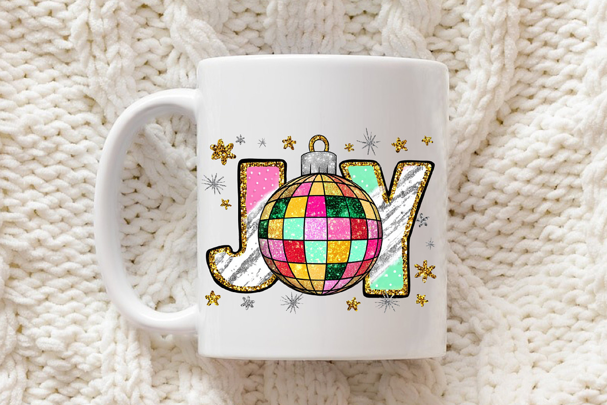 Joy Colorful Glitter Christmas Png, an Illustration by Libby Wishes (Photo 6 of 6)