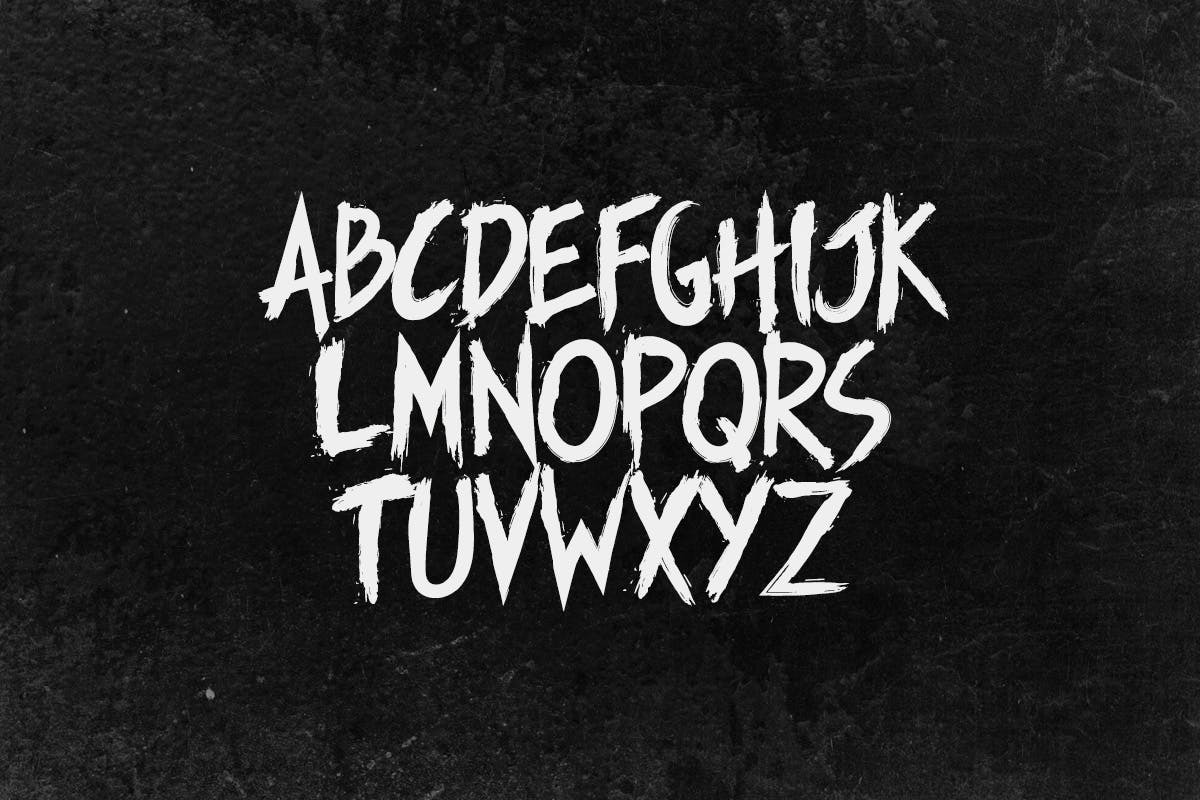 Manticore - Brush Font preview 2