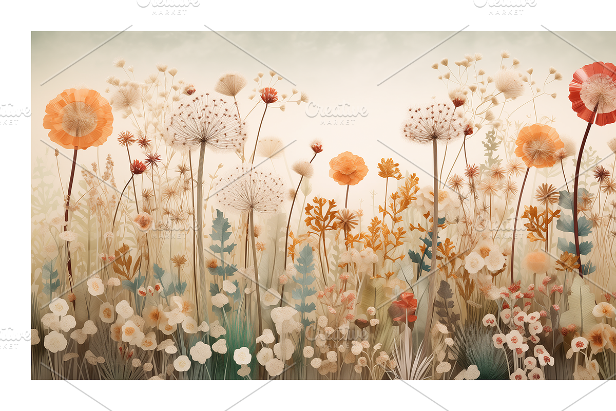 Zewe Collection · Retro Flowerscapes, a Decorative Illustration by milatovar (Photo 15 of 16)