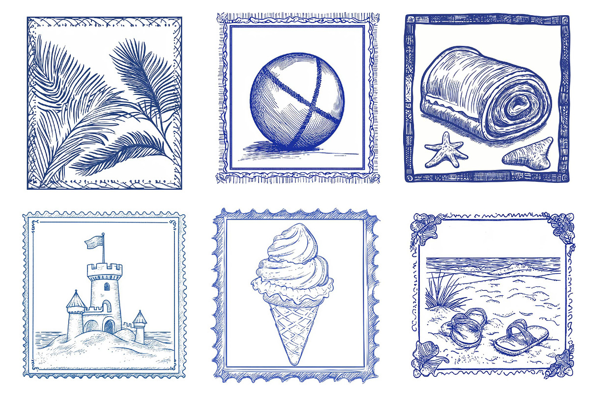 Summer Coastal Sublimation Clipart, an Illustration by Dream Creation (Photo 7 of 7)
