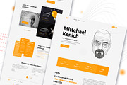 Personal Portfolio Template, a Landing Page Template by Sujun Baidyaa (Thumbnail 1 of 3)