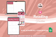 Reading Tracker Spreadsheet Template, a Templates & Theme by bellaROSEworkshop (Thumbnail 3 of 6)
