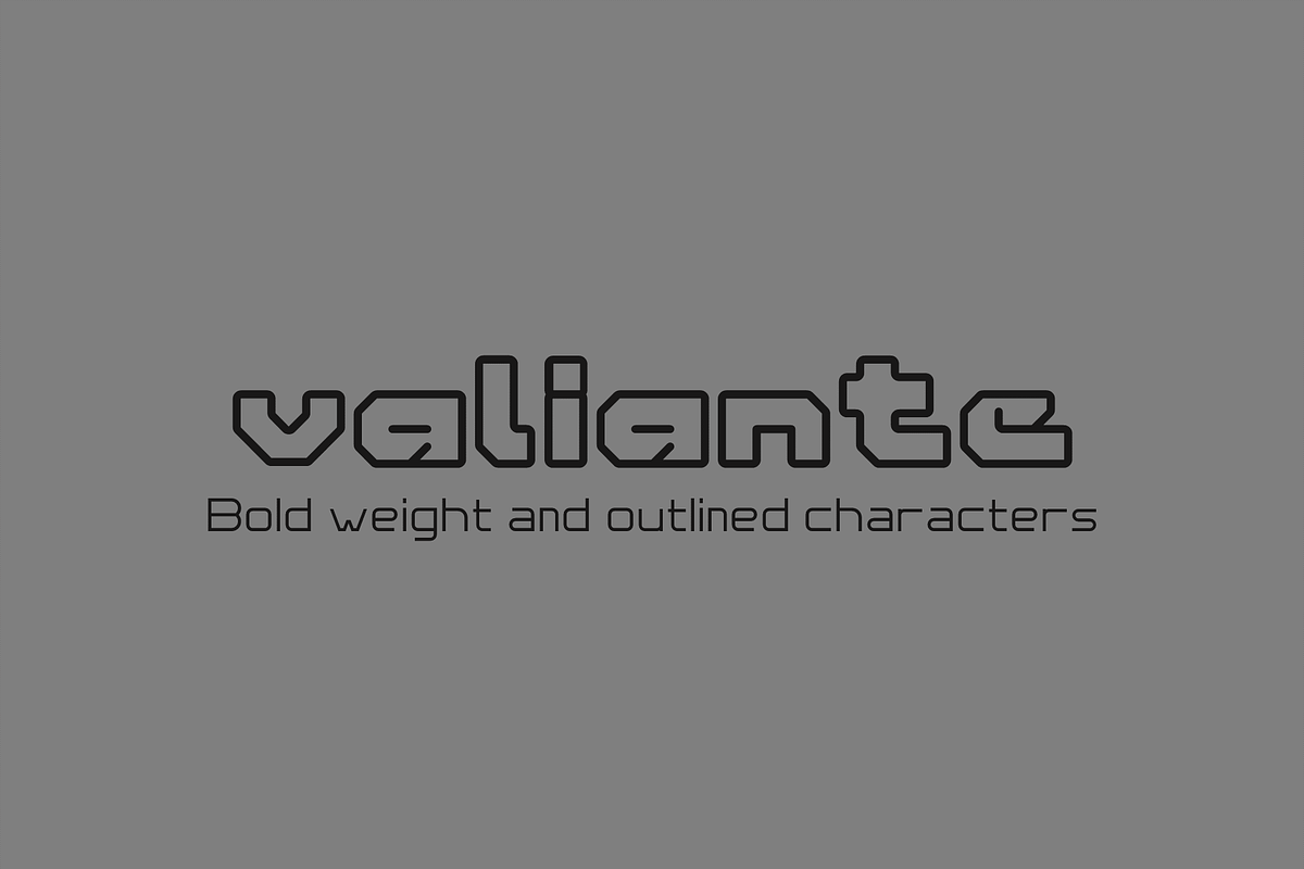 valiante font, a Sans Serif Font by gREyPUBLIC (Photo 1 of 3)