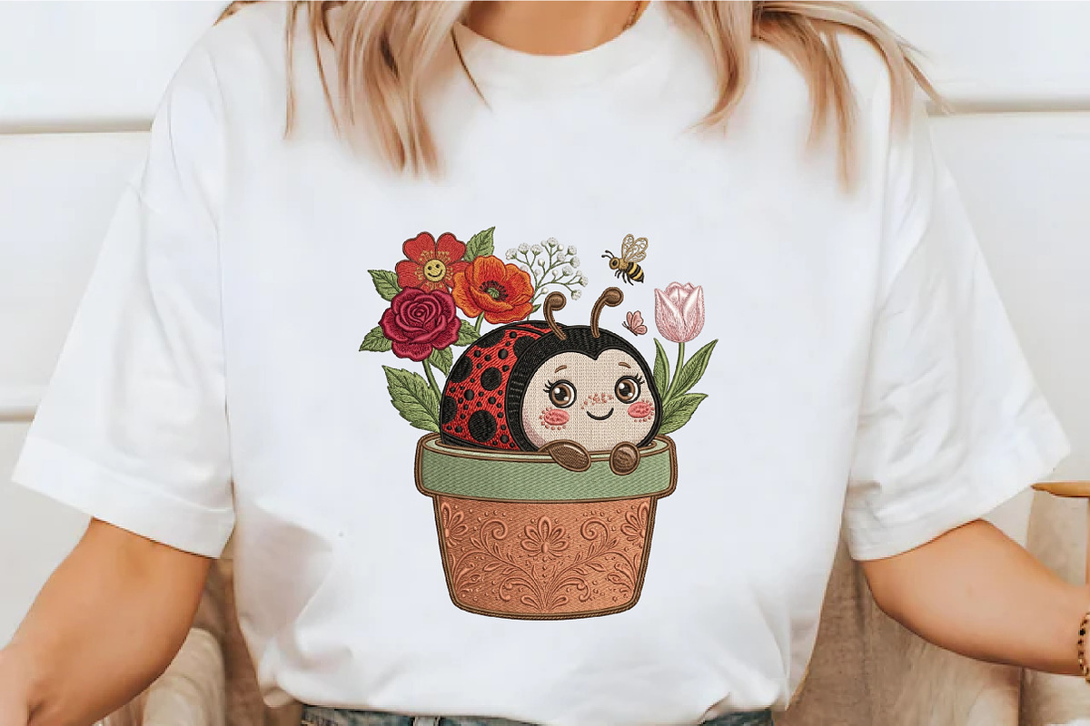 Cute Ladybug Sublimation Design, an Illustration by designcity5 (Photo 2 of 4)