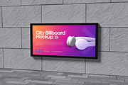 City Billboard Mockup, an Advertising Mockup by Pikachudesign (Thumbnail 3 of 5)