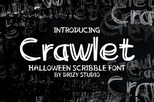 Crawlet - Halloween Scribble Font