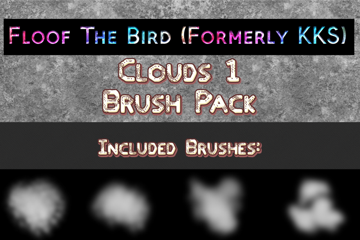 Clouds 1 brush set by FloofTheBird, a Brush Add-On by FloofTheBird