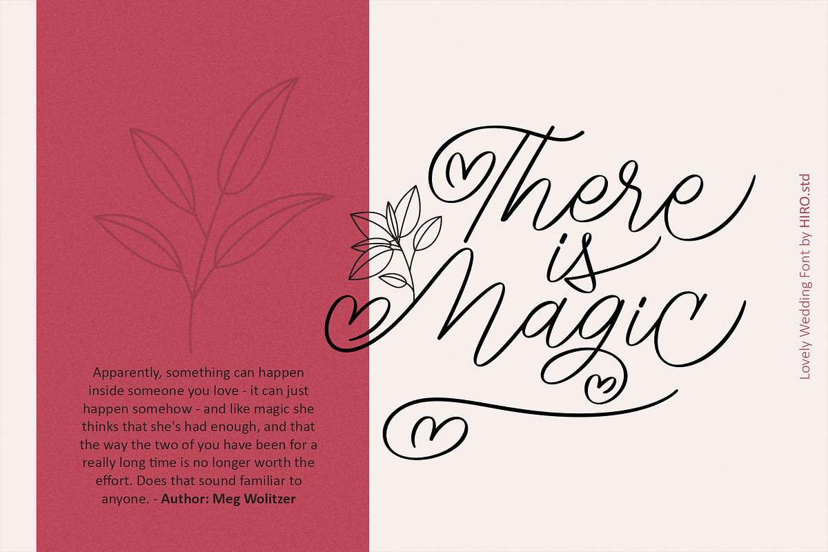Lovely Wedding - Wedding Script Font, a Script Font by HIRO.std (Photo 2 of 13)