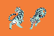 Wild tigers set, cards, patterns, an Animal Illustration by PaperTrident (Thumbnail 2 of 10)