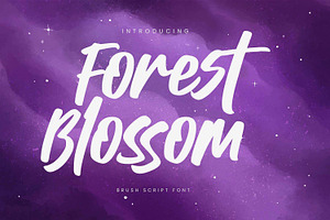 Forrest Blossom – Quick Brush Font