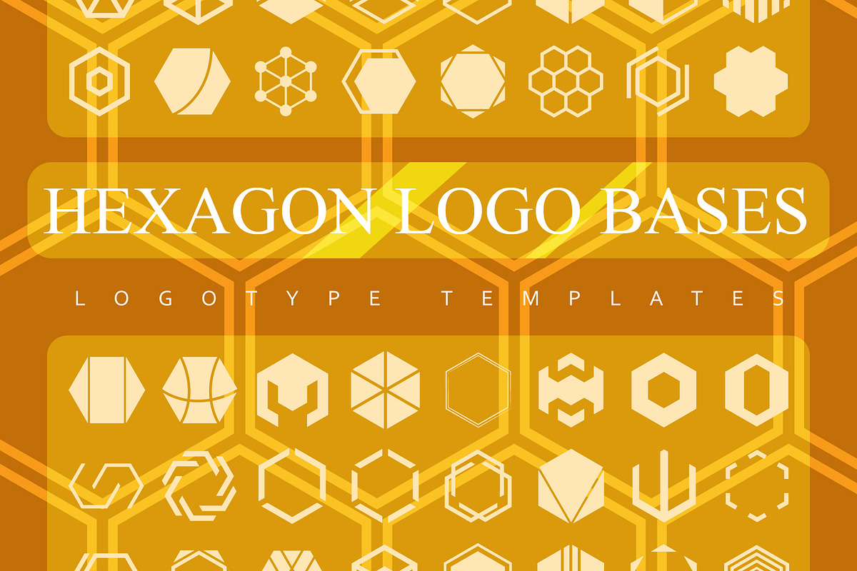 40 Hexagon Logo Bases, a Branding & Logo Template by UoaHH (Photo 1 of 2)