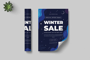 Winter Sale Flyer Design, a Flyer Template by MightyDesign