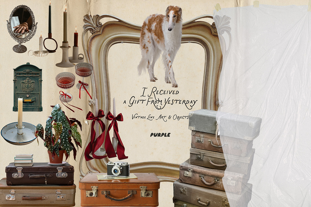 Vintage Objects & Line Art, an Object Graphic by Purple (Photo 8 of 18)