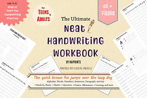 Neat Handwriting Practice Worksheet