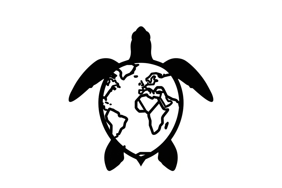 World Map Sea Turtle Bundle, an Illustration by Gaye Art (Photo 2 of 31)