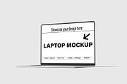 Isometric laptop mockup, a Mac Mockup by Graphicbars (Thumbnail 6 of 20)