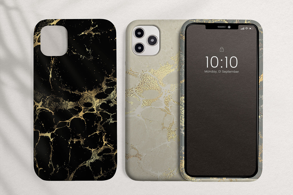 Gold & Black Tone Marbles, a Background Graphic by Suna Kosem (Photo 9 of 10)