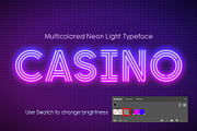 Realistic neon light alphabet, a Decorative Illustration by RevelStockart (Thumbnail 5 of 6)