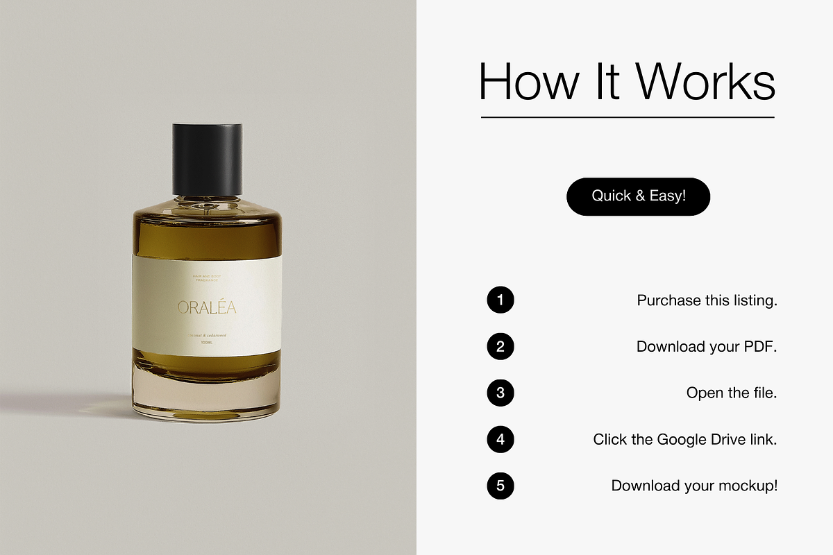 Cosmetic Fragrance Bottle Mockup, a Packaging Mockup by Digital Asset Co (Photo 4 of 4)