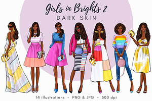 Girls In Brights 2 - Dark Skin