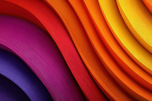 Abstract Colorful Waves Curving Desi, an Abstract Photo by Pixeness Studio