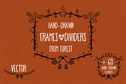 Hand-drawn frames and dividers, an Illustration by Guerillacraft (Thumbnail 1 of 5)