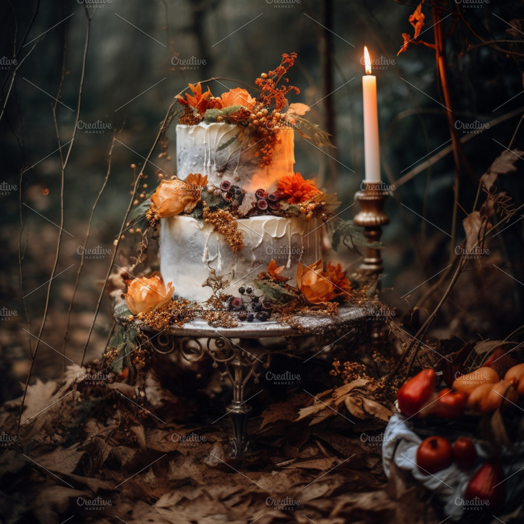 Autumnal Wedding Cake, a Food & Drink Photo by k.tay
