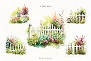 Romantic flower clipart bundle, a Decorative Illustration by Vasmila (Thumbnail 19 of 21)