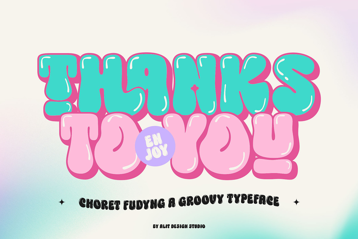 Choret Fudyng Bubble Typeface, a Symbol Font by alit design (Photo 25 of 25)
