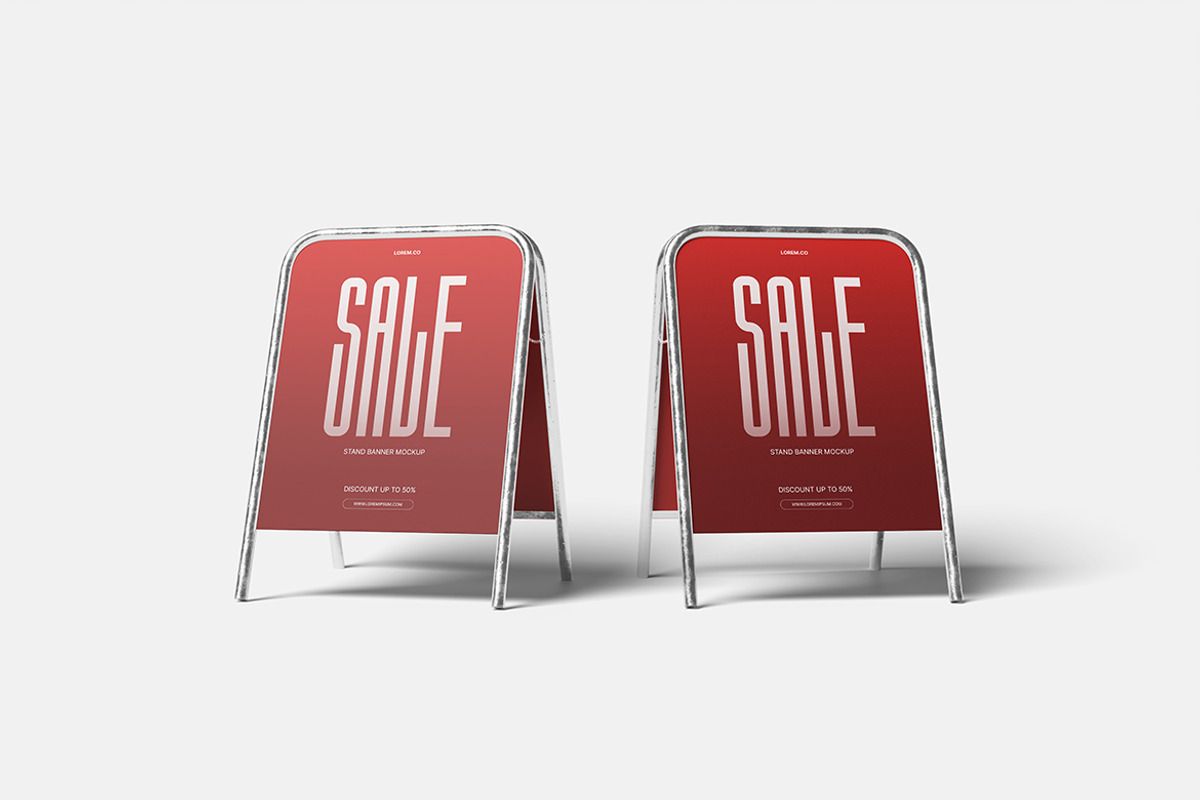 Stand Sign Mockup, a Product Mockup by Indah (Photo 4 of 6)